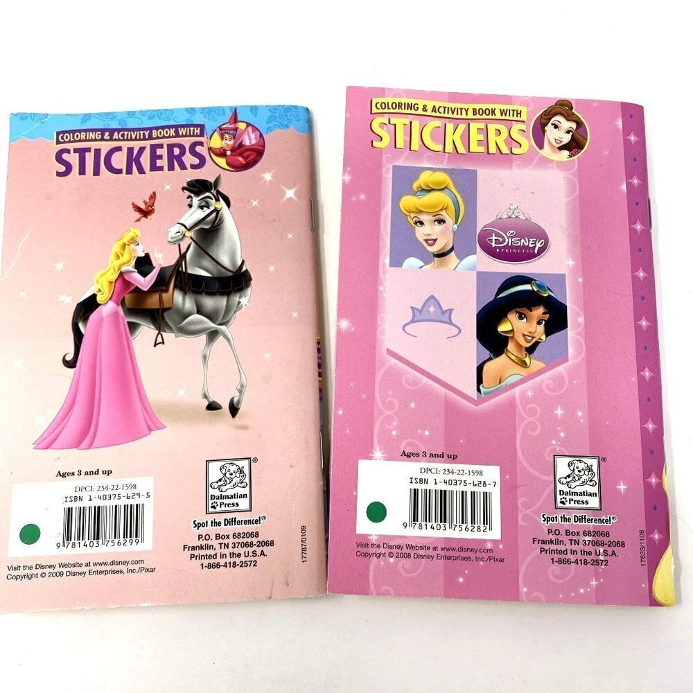 Disney Mini Princess Coloring Activity Sticker Books 2 - Picture 2 of 10